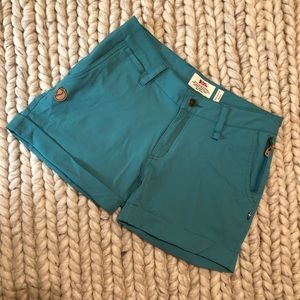 Fjällräven teal shorts